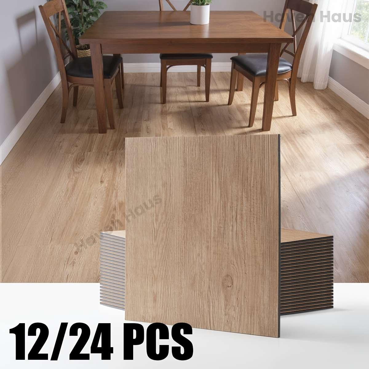 Self Adhesive Floor Stickers Sunset Cherry 12Pcs