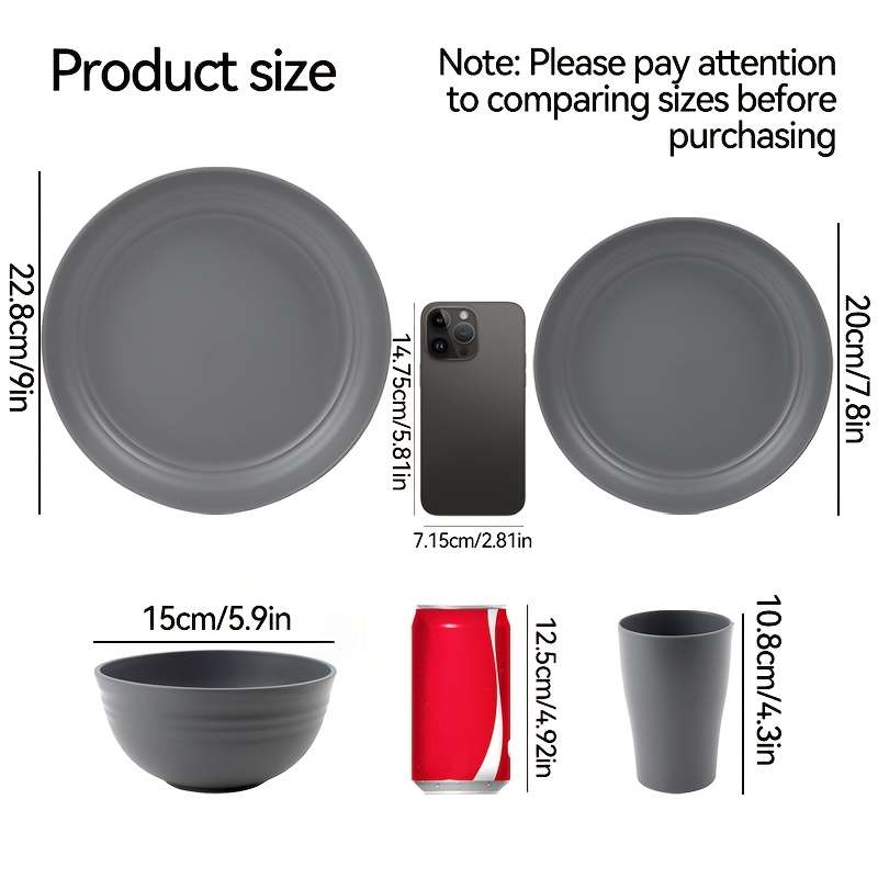 Bowl Color Gray Quantity16Pcs4 People
