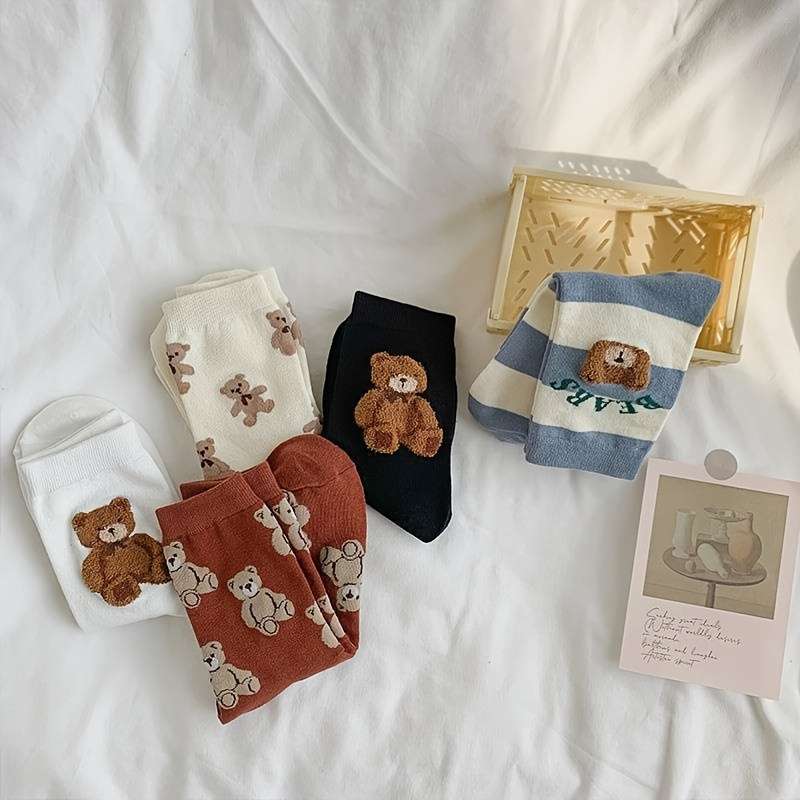 Women S Socks Color 5 Pairs Of Mixed Colors Size Onesize