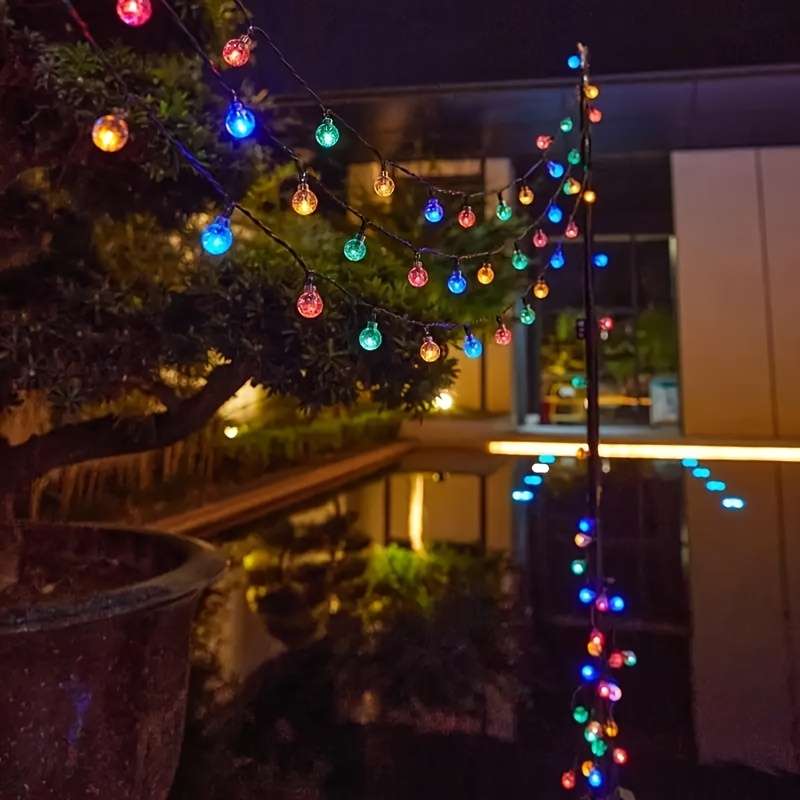 100Led Solar Bubble String Lights 7M