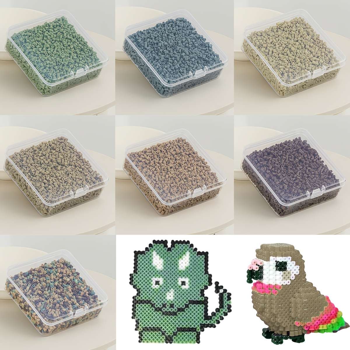 Perler Bead Set Box  Dark Green  M5  3K