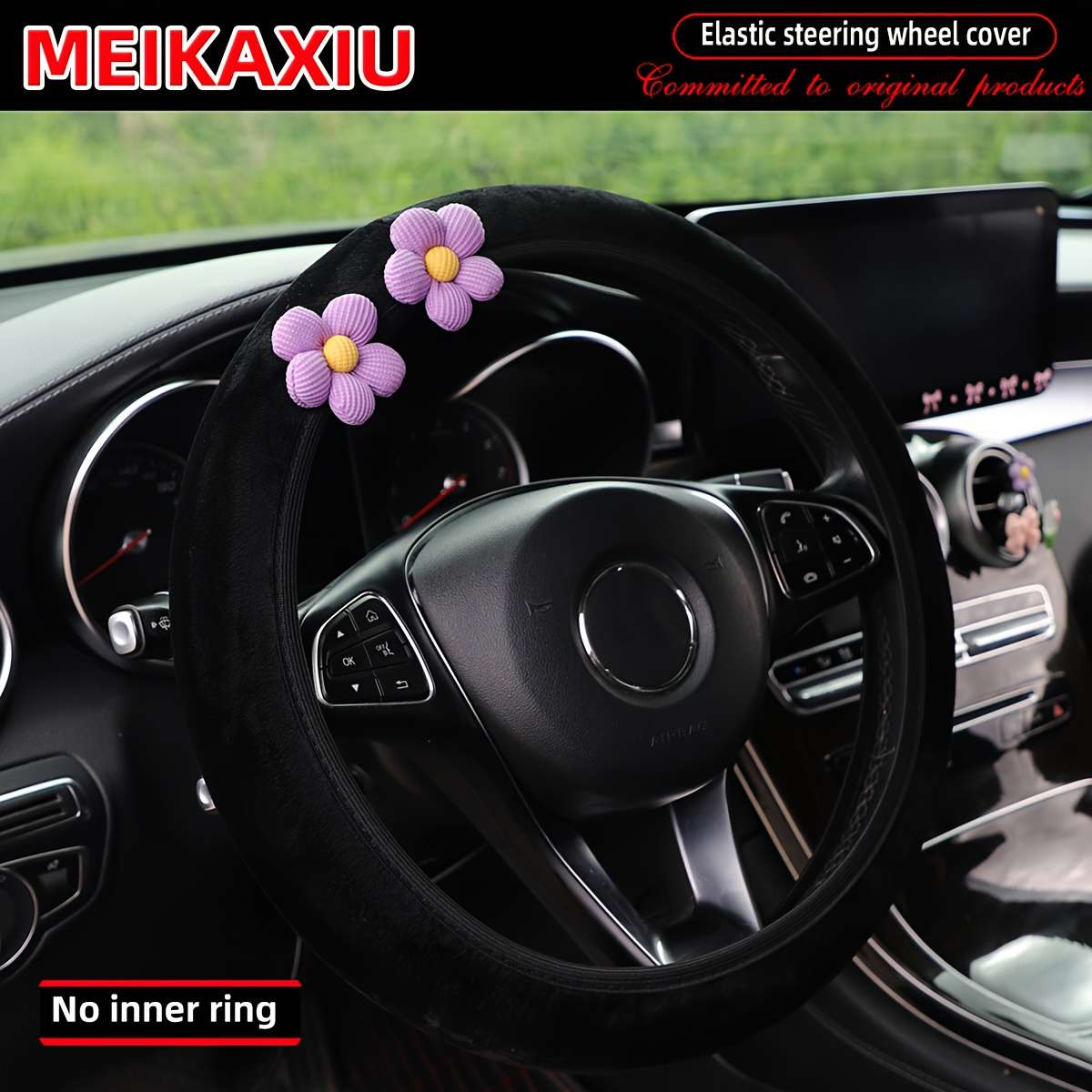 Car Steering Wheel Cover Orange