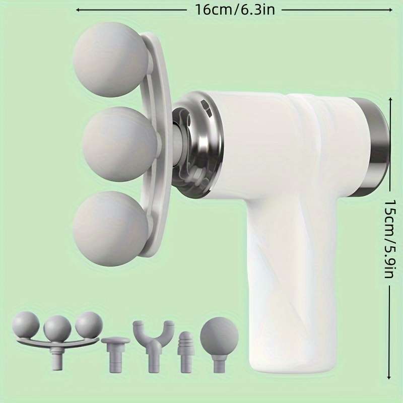 Massager Color 5 In 1 Pearl White Gift Box