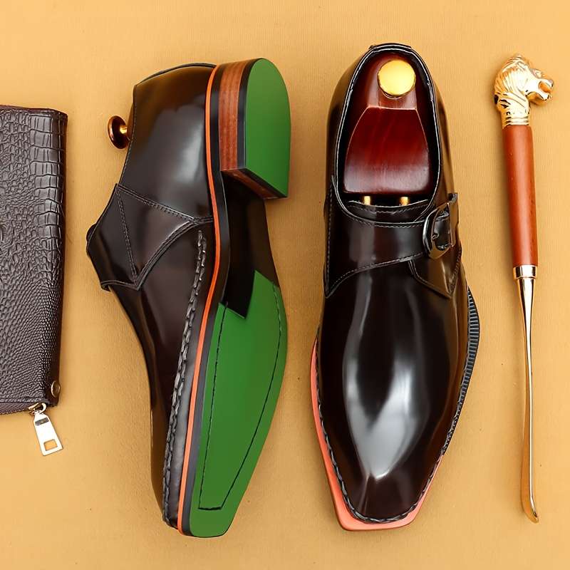 Mens Leather Shoes Color Dark Brown Sizeuk 10