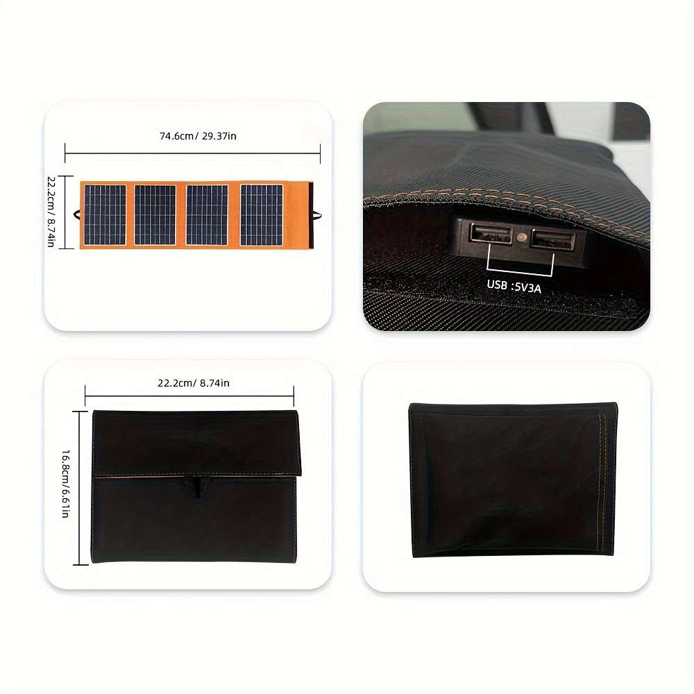 Solar Panel Model 20W 5V3A Material Monocrystalline Silicon