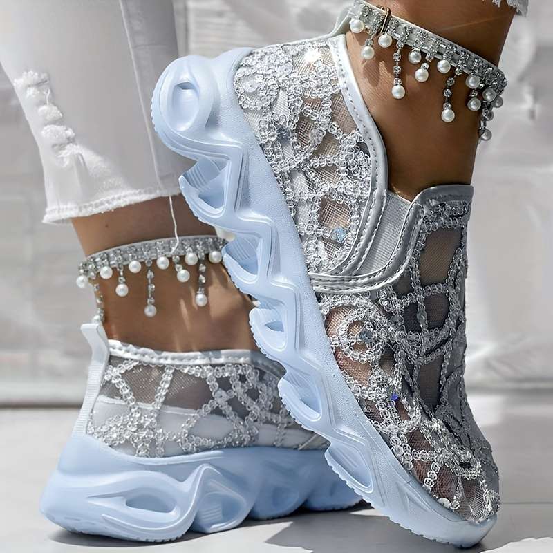 Women S Sneakers Color Golden Sizeuk 7