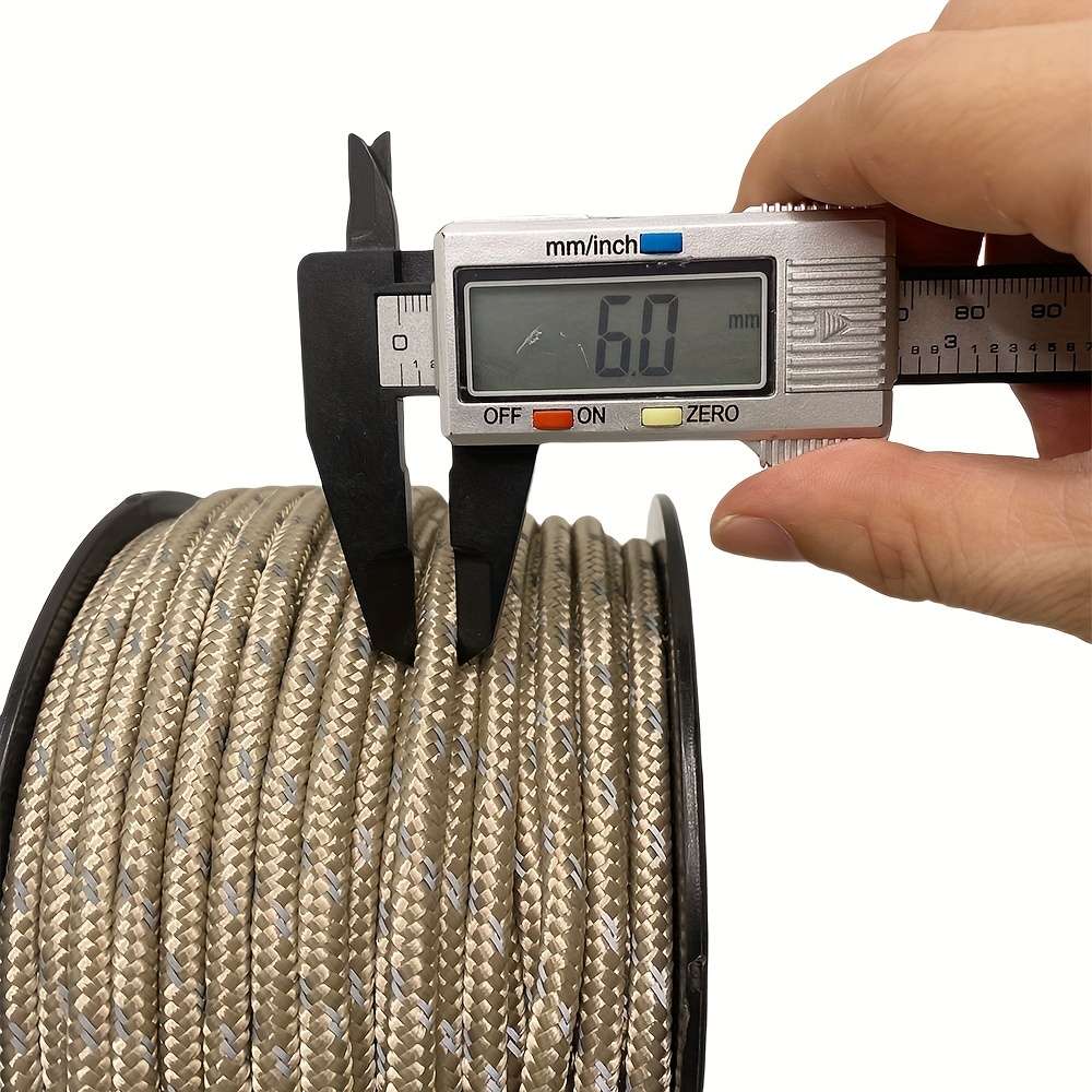 Durable 6mm Nylon Tent Rope 50m Universal Outdoor Survival Gear Pa Material