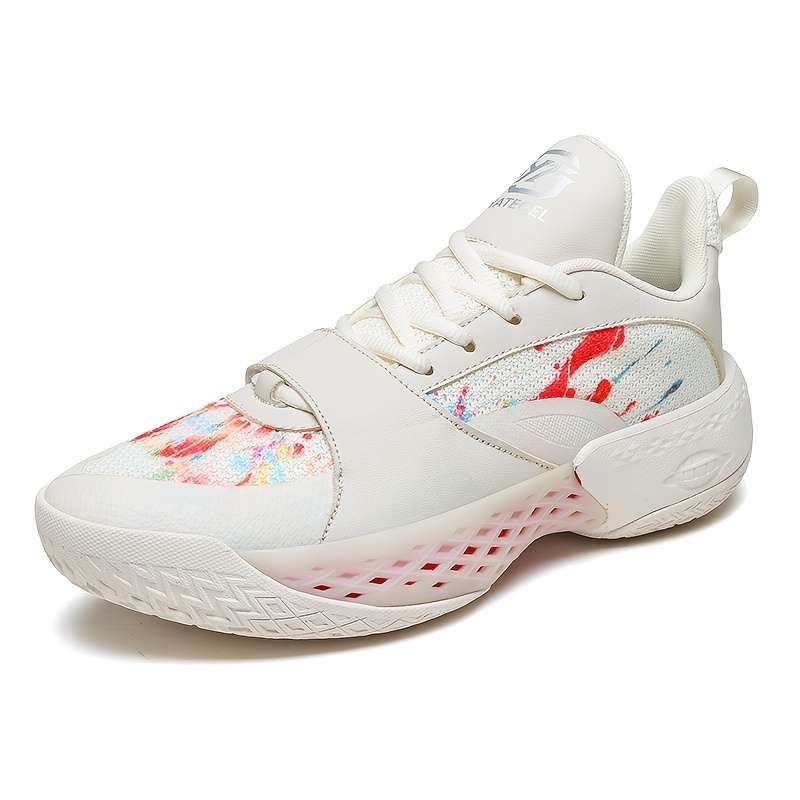 Sneakers Beige Red Size Uk 7.5