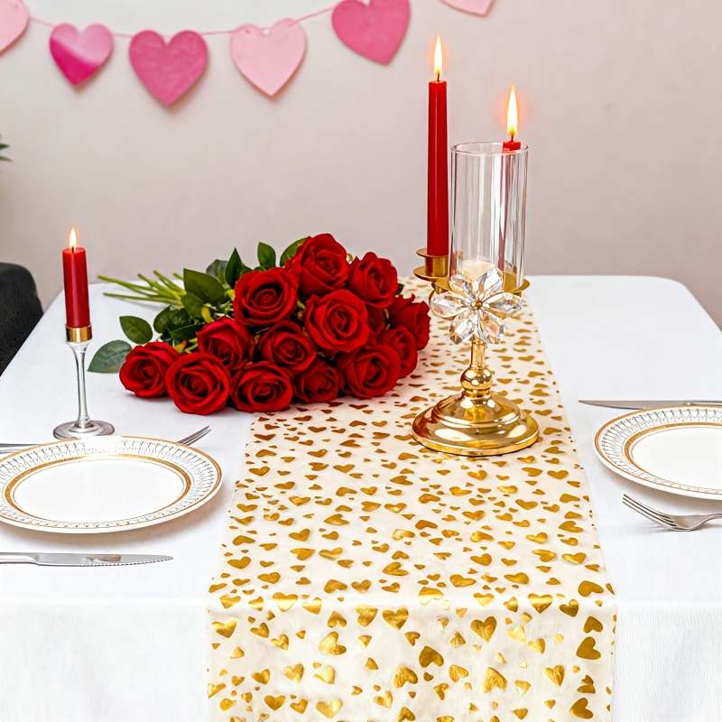 Wedding Supplies Color Shiny Silvery Little Heart Quantity S28Cm*275Cm