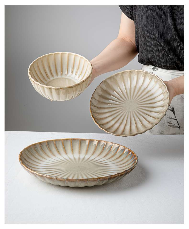 Bowl Color Fragrance Chrysanthemum Yellow12Piece Set