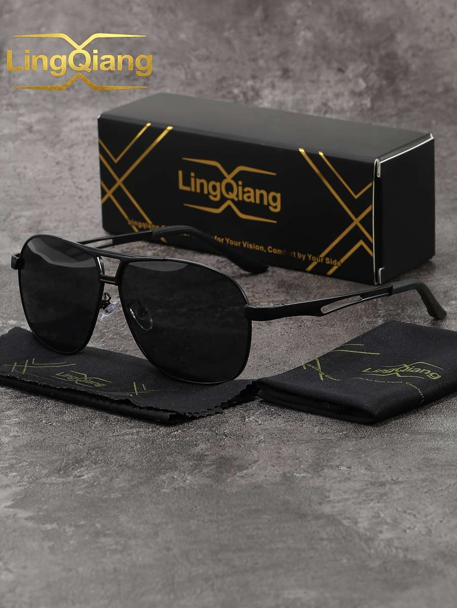 Cycling Glasses Color Black And Silvery Frame Gray Sheet