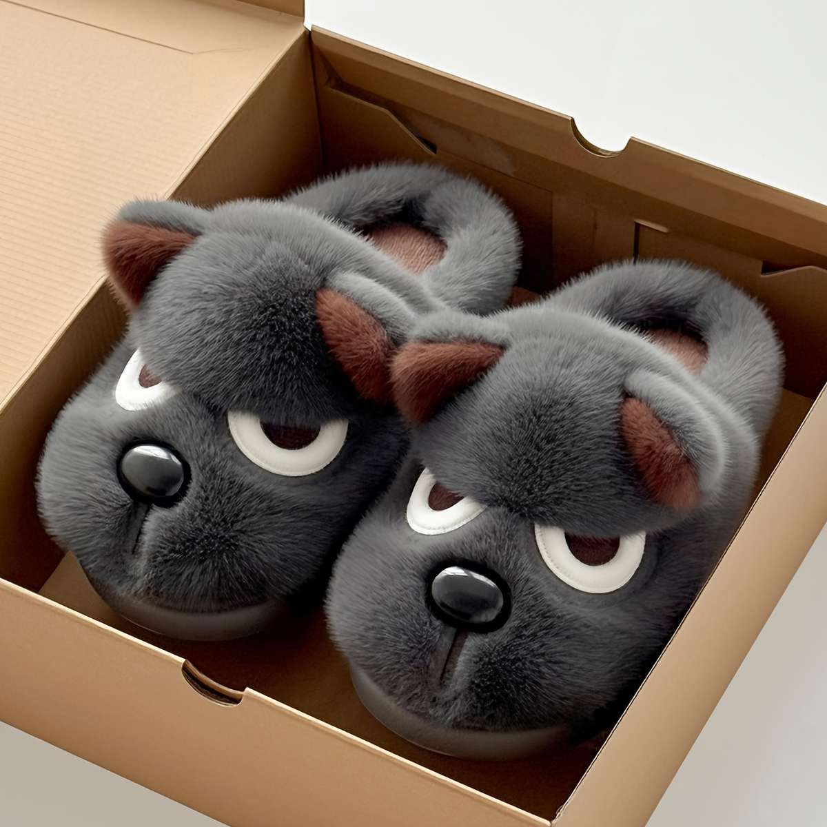 Cotton Slippers Color Grey Sizeuk 6.5-7