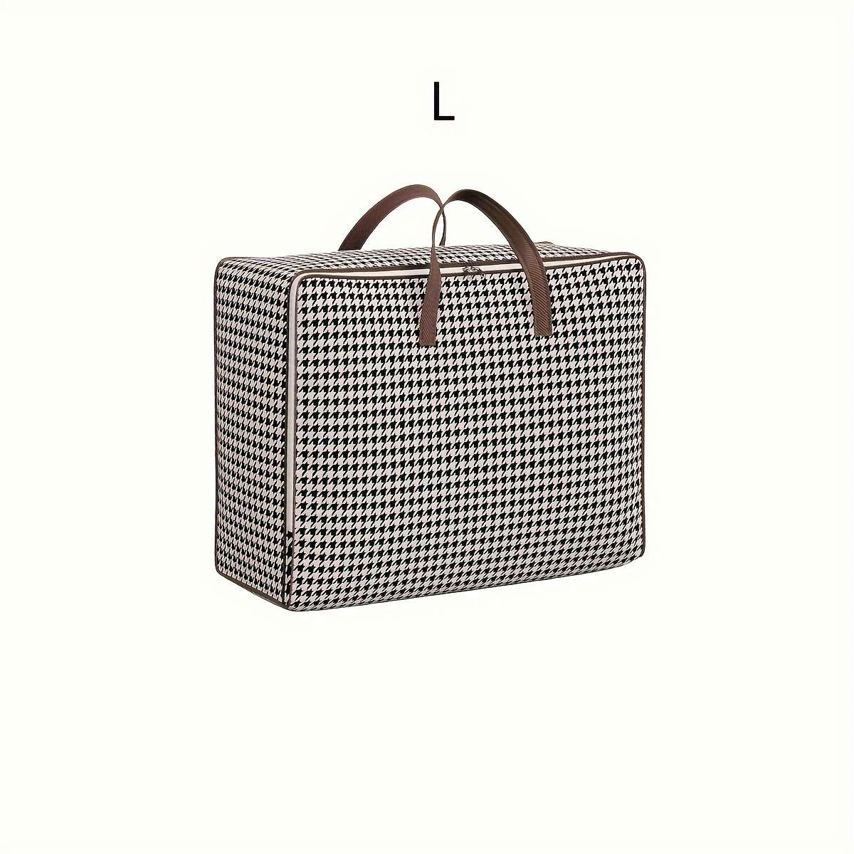 Foldable Storage Bag Blanket And Organizer Houndstooth Lx1Pc