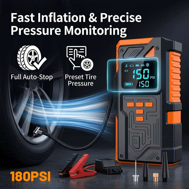Car Accessories Items Multifunctional Air Pump Main Unit  Accessory Set
