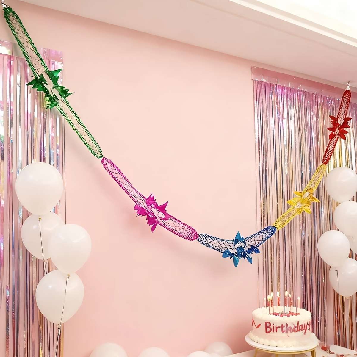 10Pcs Stylish Classic Durable Colorful Streamer Tapes Shiny For Wedding Events