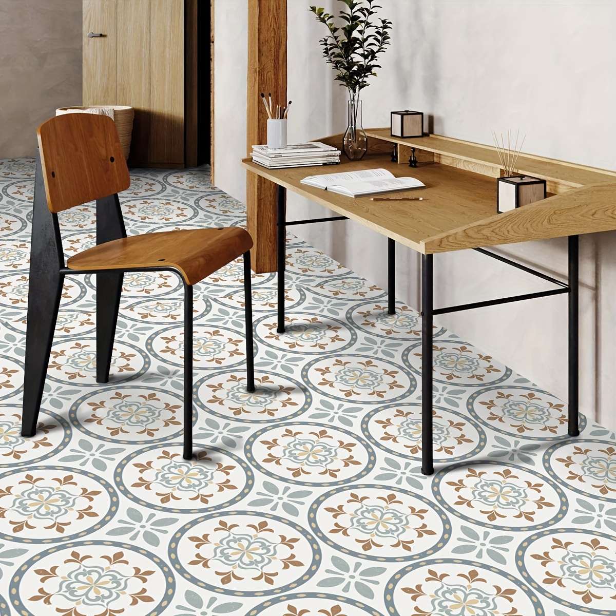 Floor Stickers Color Polychrome Size 7.87X7.87Inch Is 20X20Cm