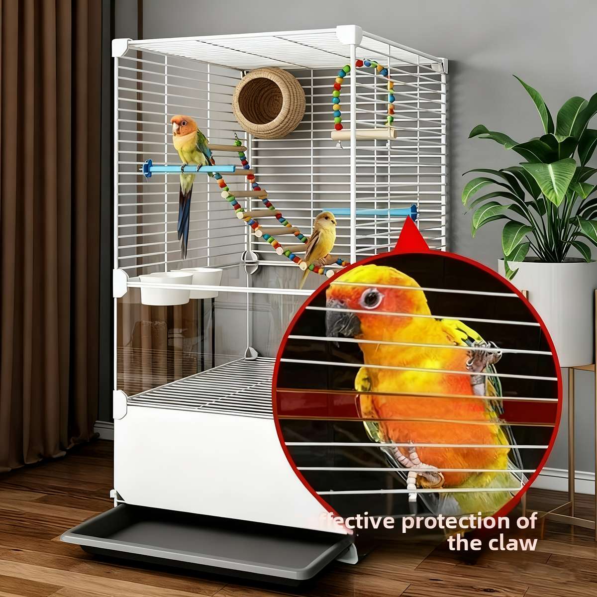 Birdcage Color White Size2 Layers And 2 Columns