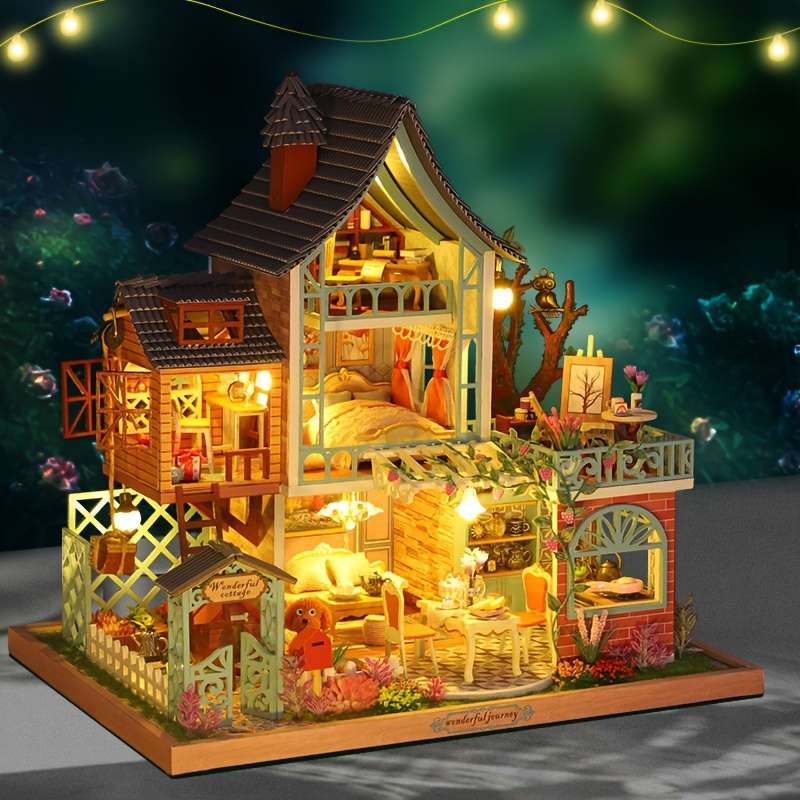 3D Building Model Puzzle Set Style Jungle Secret