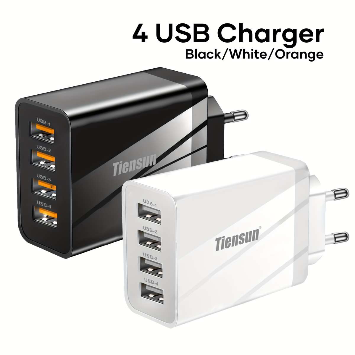 Charger Items Orange Usb Adapter