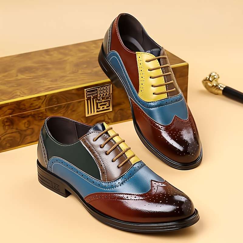 Mens Leather Shoes Color Burgundy Sizeuk 7