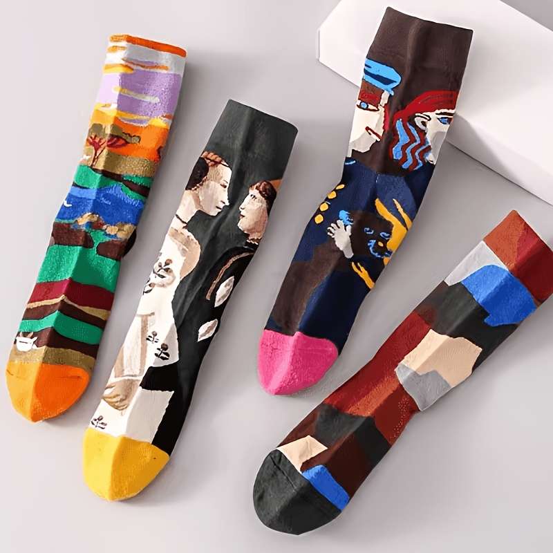 Women S Socks Color 4 Pairs Of Random Mixed Colors