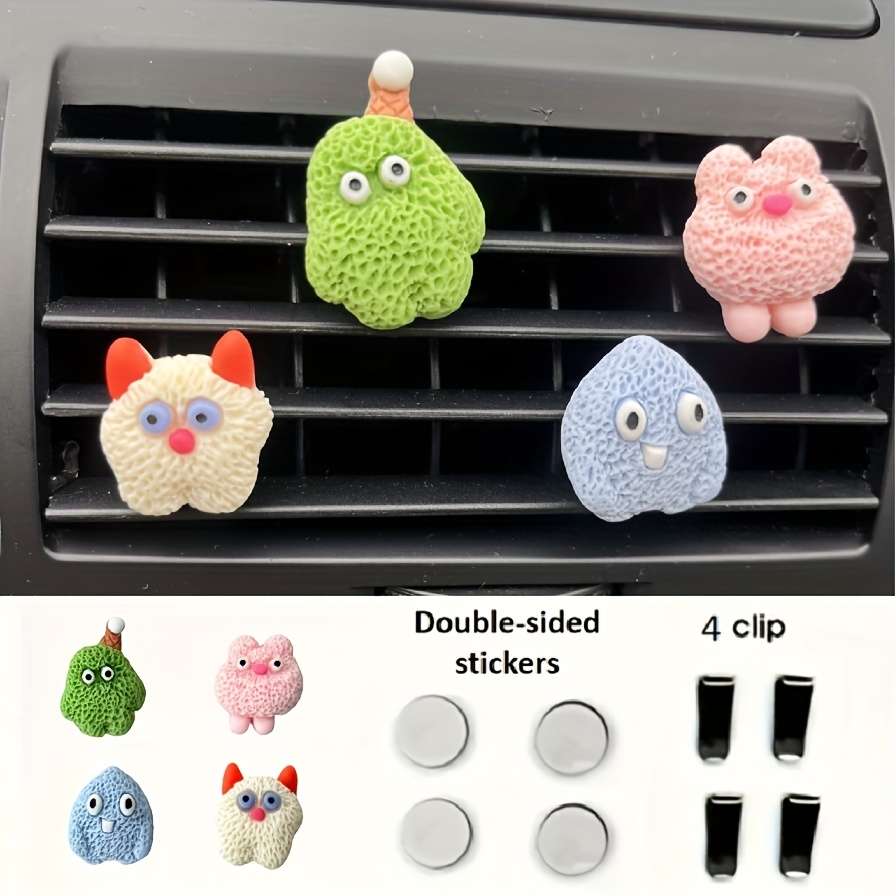 Car Interior Decor Style White 2Pcs