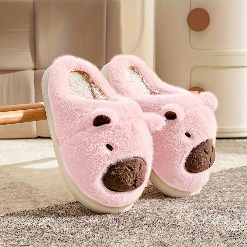 Cotton Slippers Color Light Brown1 Sizeuk 6.5-7