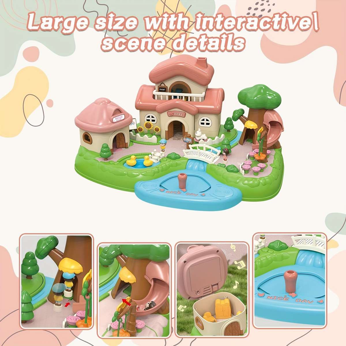 Building Toy Architectural Model Toy Set Color Green