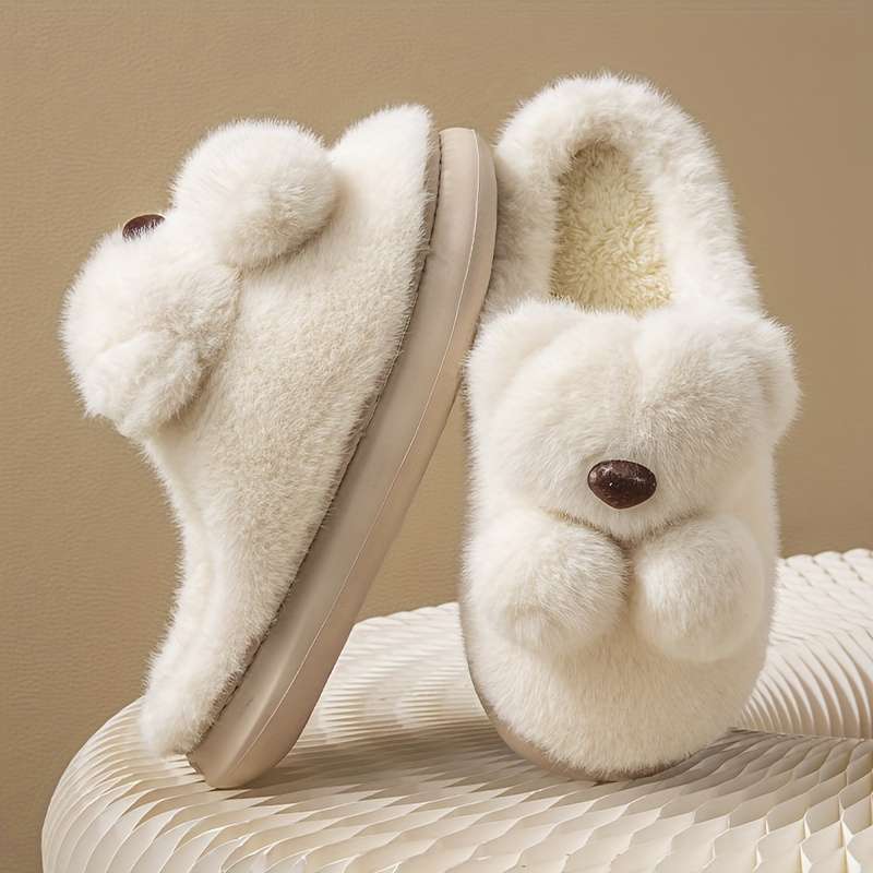Cotton Slippers Color Bean Paste Color Sizeuk 7.5-8