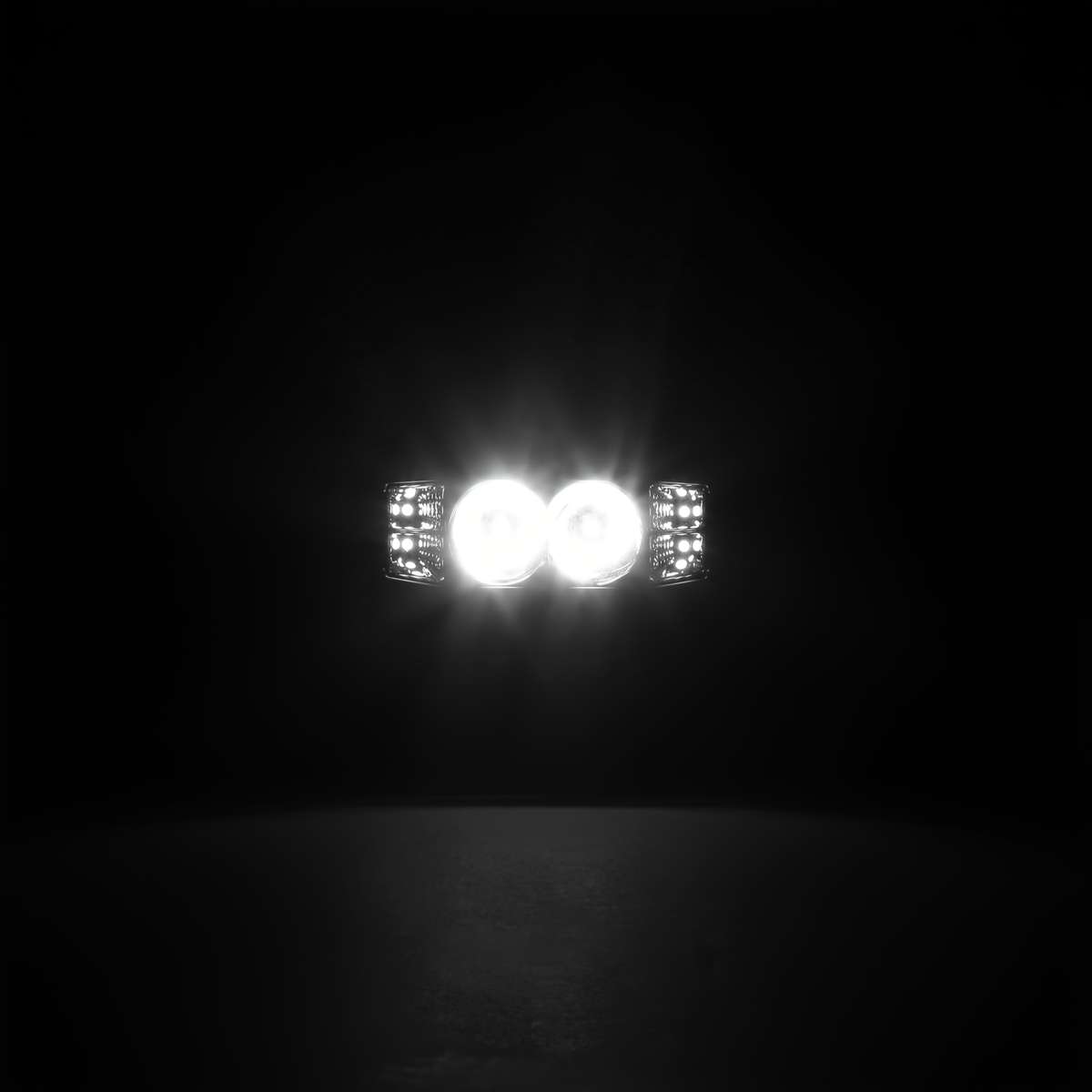 Car Lights Model 2Pcs With Amber Angel Eyes