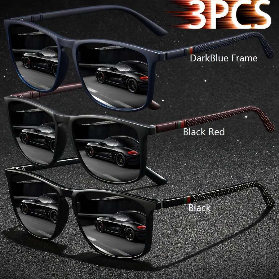 Mens Glasses Color Brown  Add  Matte Black Frame Red Leg Gray  Add  Glossy Black
