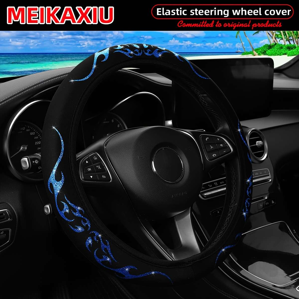 Car Steering Wheel Cover Purple