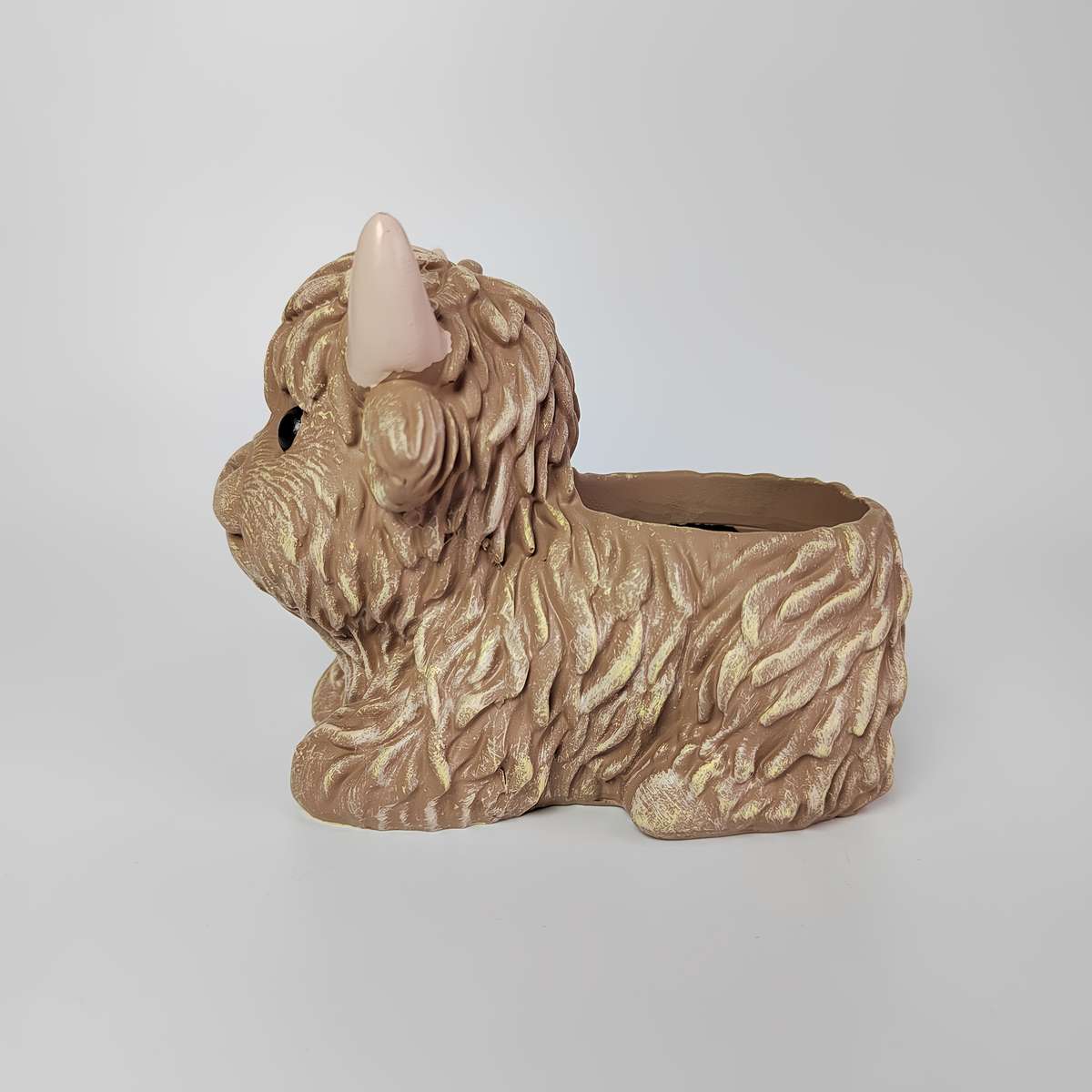 Flowerpot Model Coffee Color