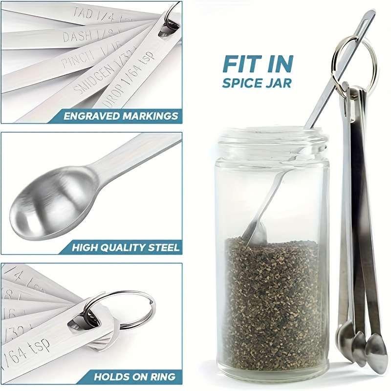 Kitchenware Items Stainless Steel Mini Measuring Spoon Quantity5Pcsset
