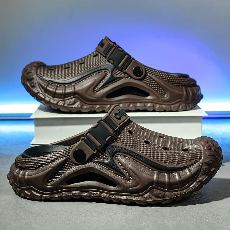Sandals Color Brown Black Size Uk 8.5 9 Wide