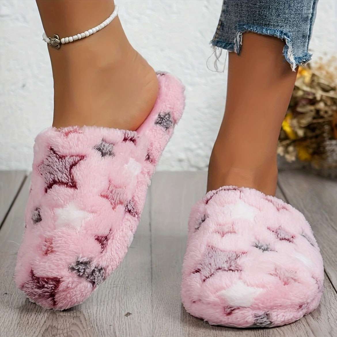 Cotton Slippers Color White Sizeuk 4.5-5