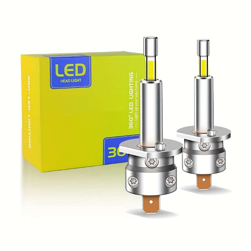Car Lights Color 2Pcs H1 White