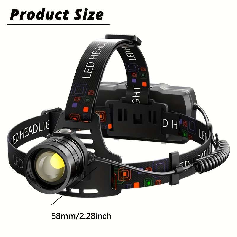 Headlamp Items With 2*18650 Battery