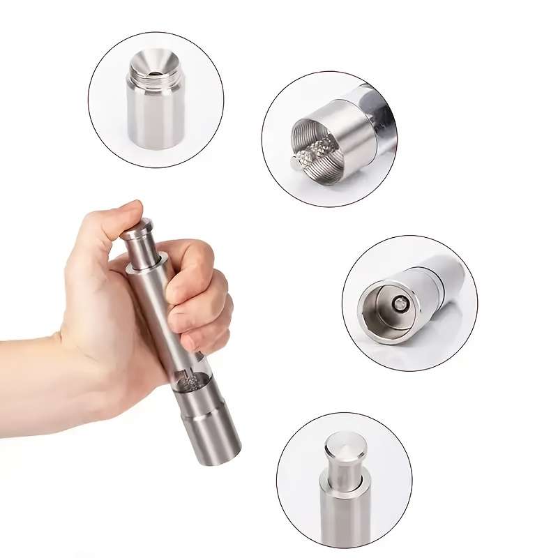 Precision Premium Artisanal Manual Spice Grinder Portable Thumb Press for