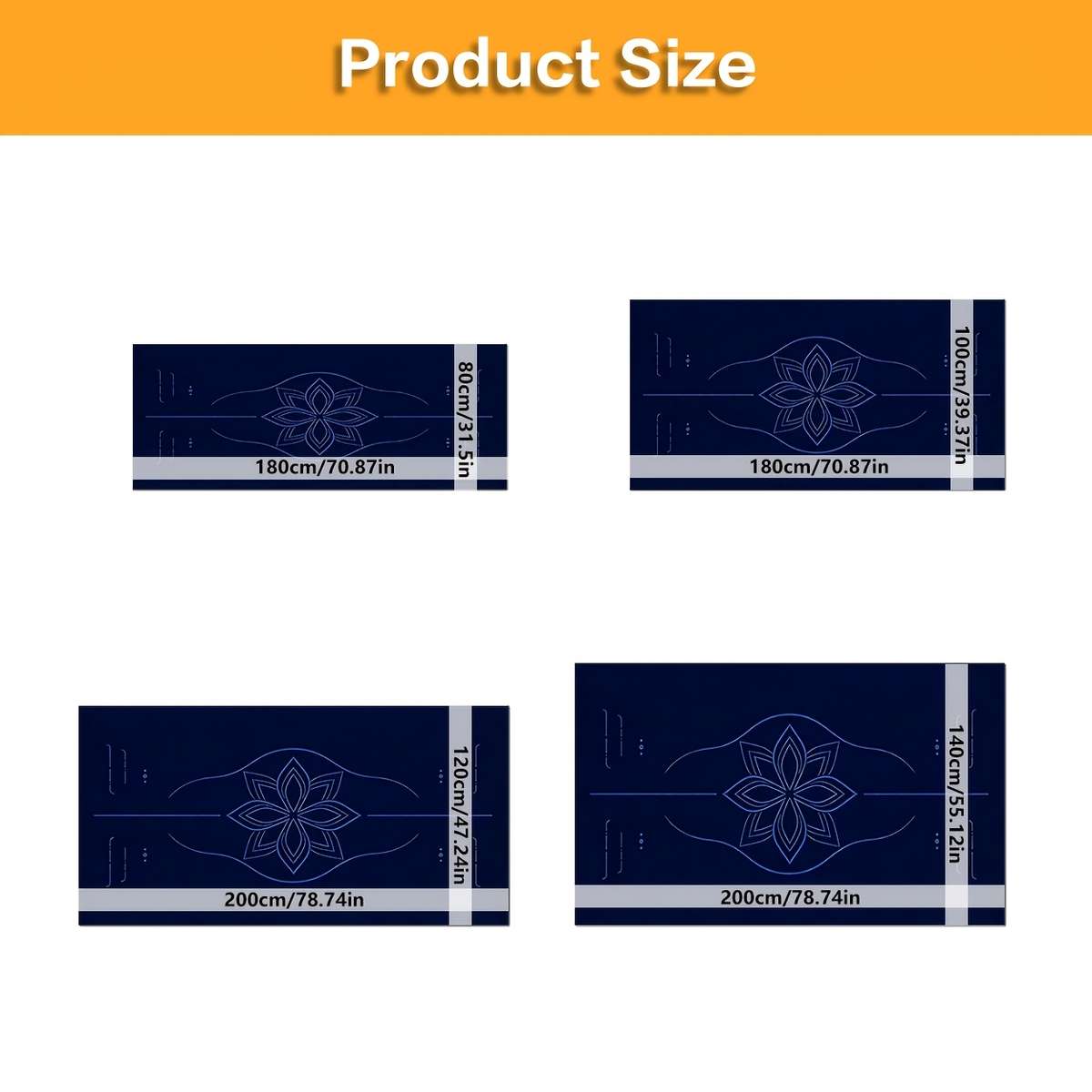 Yoga Mat 80*180Cm31.5*70.87In