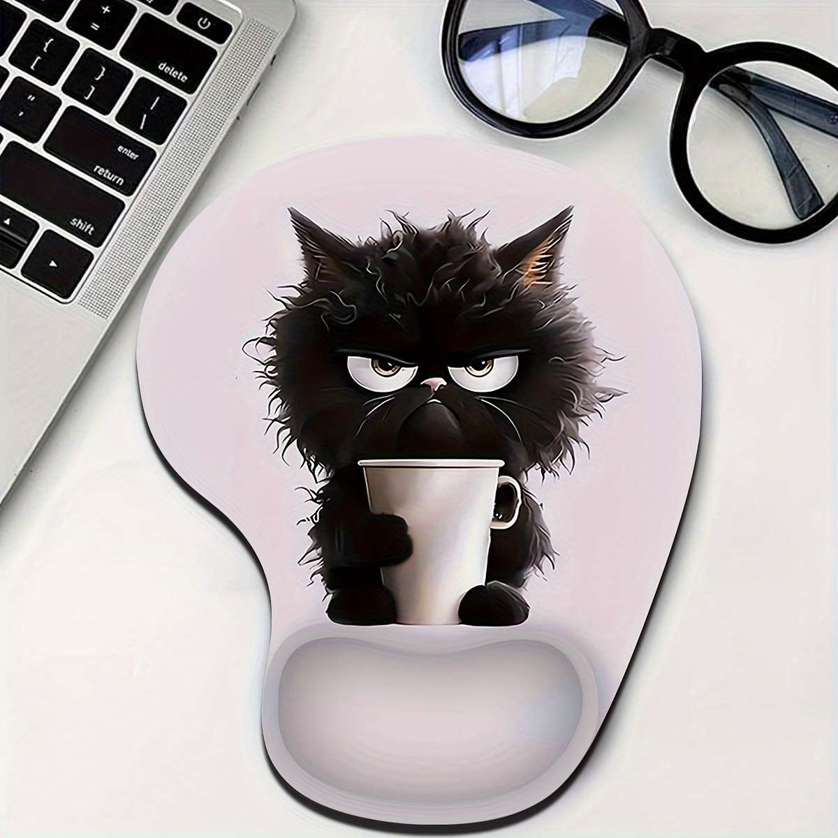 Modern Thickened Cute Mouse With Ergonomic Wrist For Pc Gamers Purple
