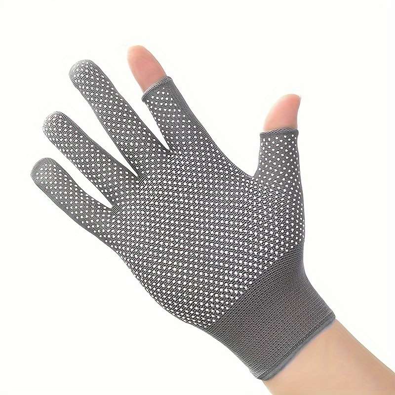 Work Gloves Color Gray Full Finger 2 Pairs