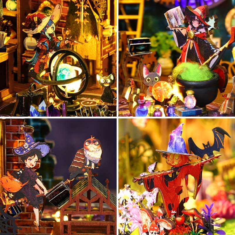 3D Building Model Puzzle Set Style Magic Forest