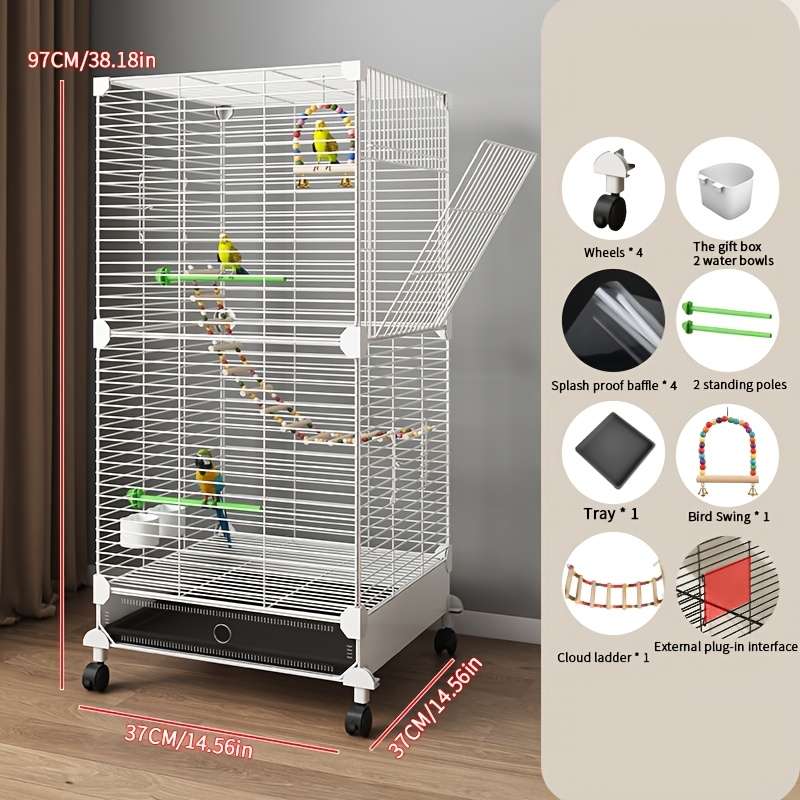 Birdcage Model White 3 Layer Encryption Model