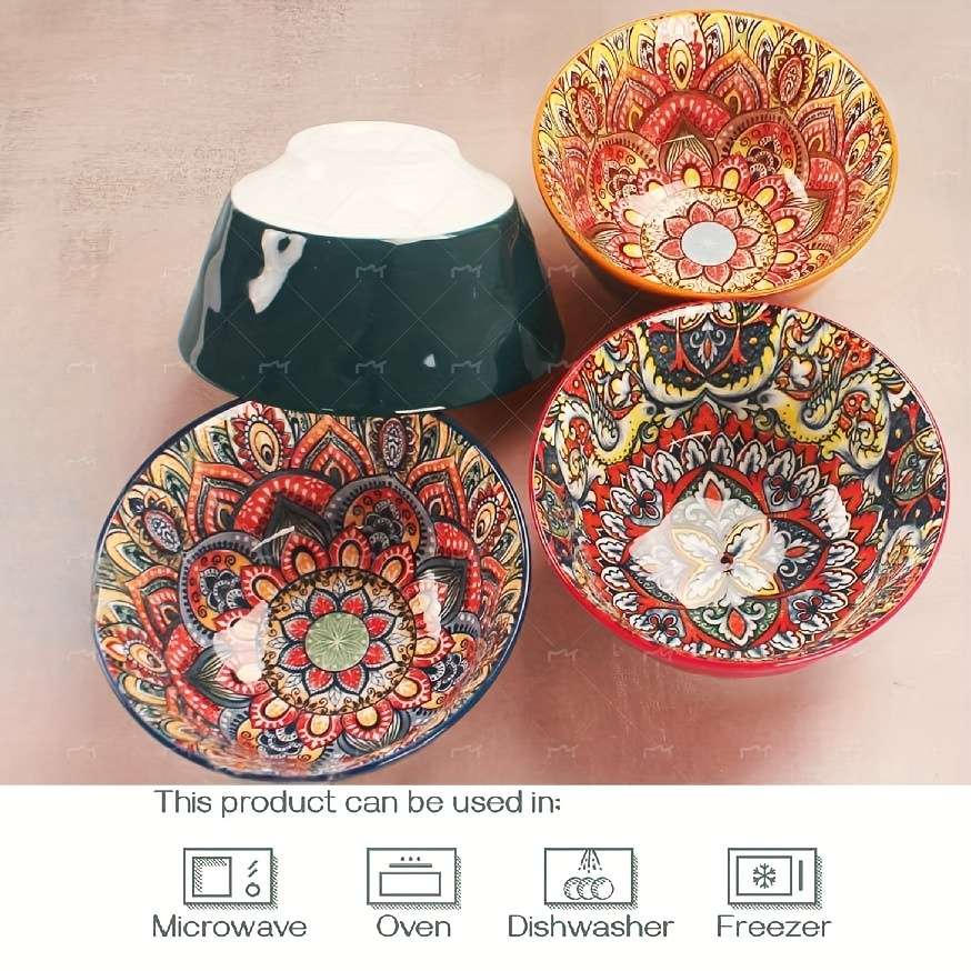 Bowl Color 4Pcs Mixed Color