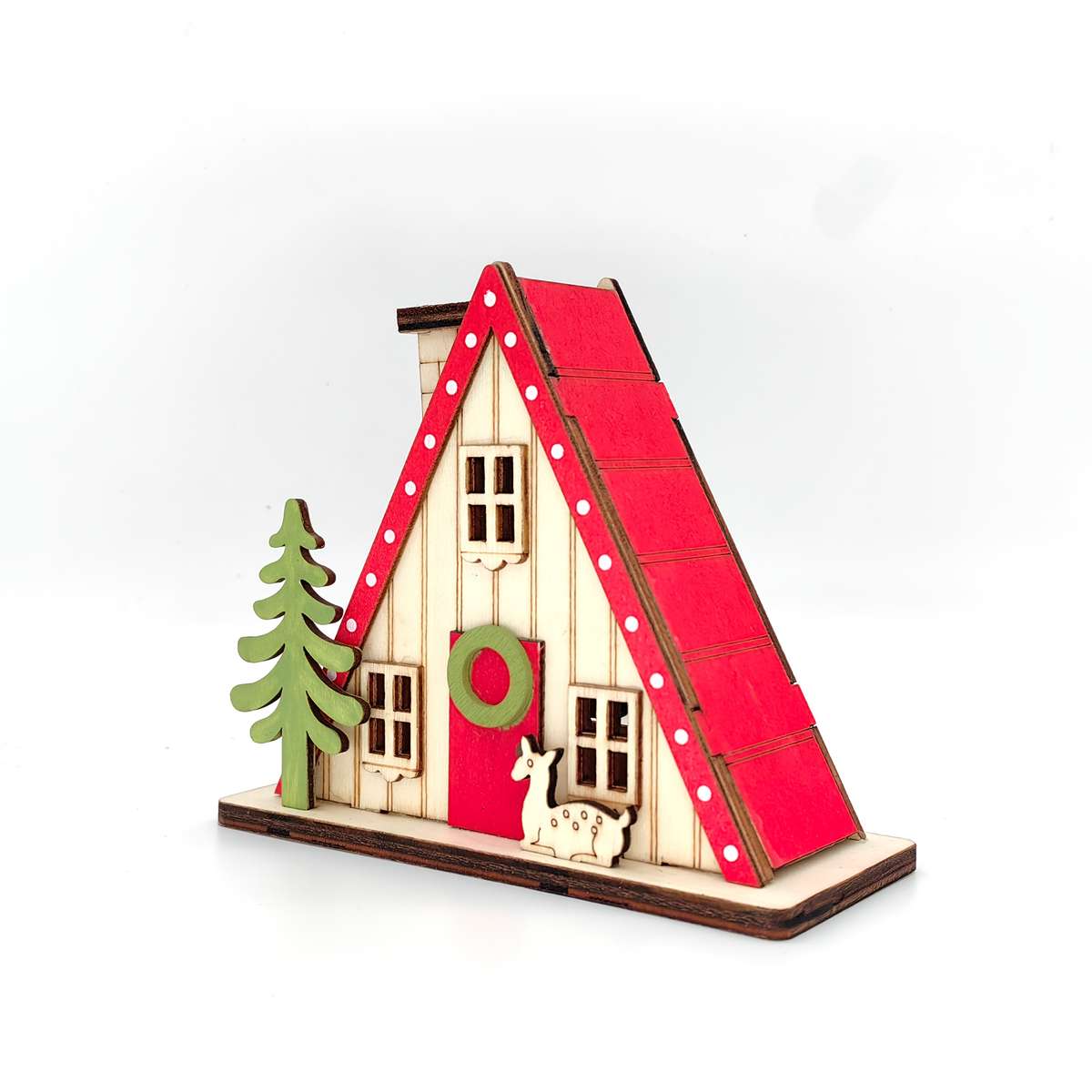 Building Toy Architectural Model Toy Set Items Coffee Colored Small House