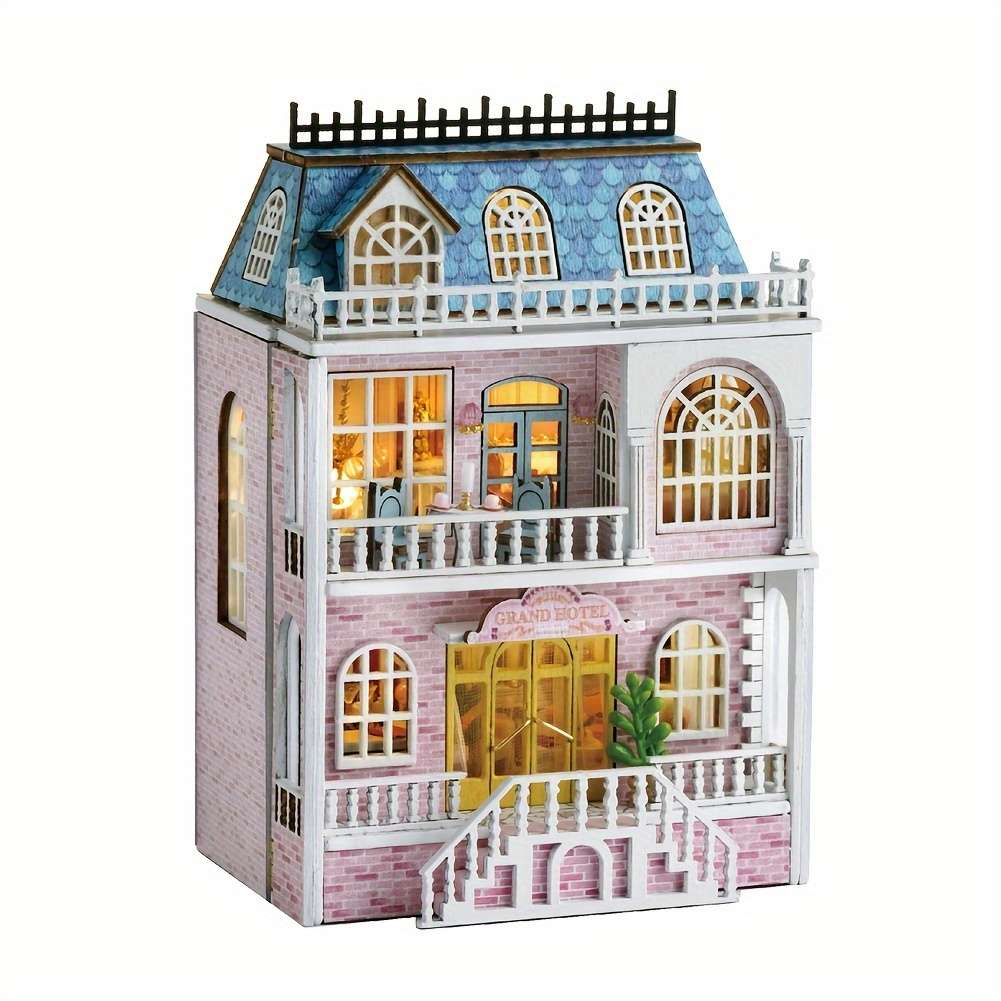 Building Toy Architectural Model Toy Set Style Pink