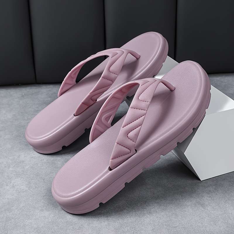 Ladies Summer Flip Flops Black Uk 5.5 Big Kid