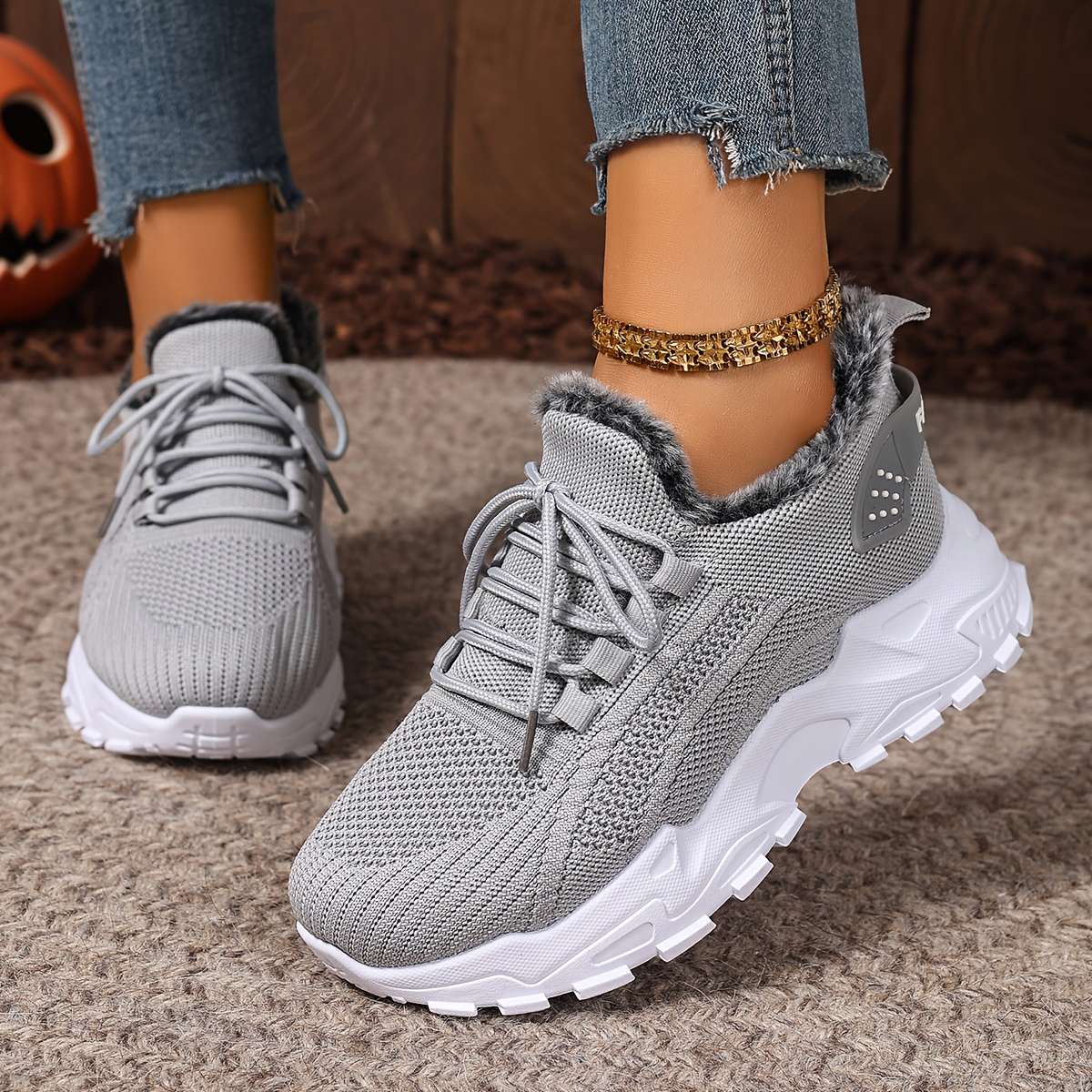 Women S Sneakers Color Grey Sizeuk 7