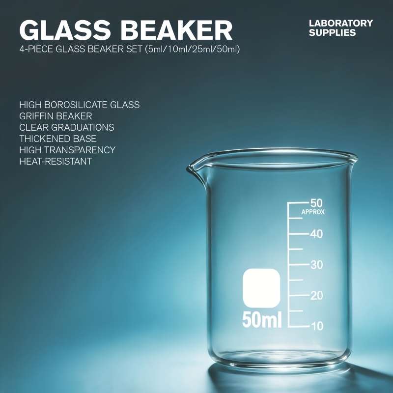 Measuring Cup Items Hightemperature Laboratory Measuring Cup 4Pcs5Ml10Ml25Ml50Ml